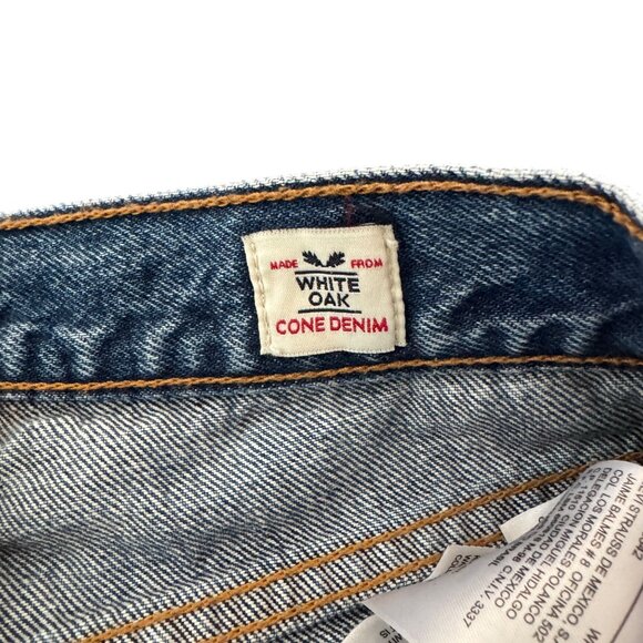 Levi's Made From White Oak Cone Denim Blue Jeans Women's Button Fly, Size 24 - Picture 8 of 12